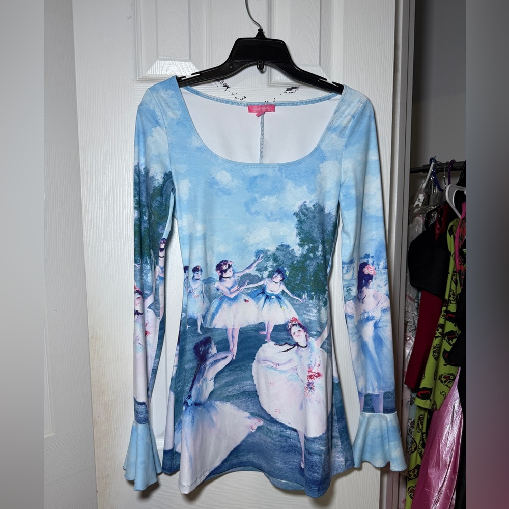 Sugar Thrillz Blue Ballet Print Dress